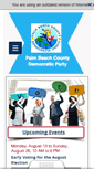 Mobile Screenshot of pbcdemocraticparty.org